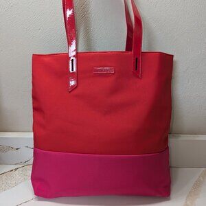 Lancome Paris tote bag. Red/Pink. EUC!